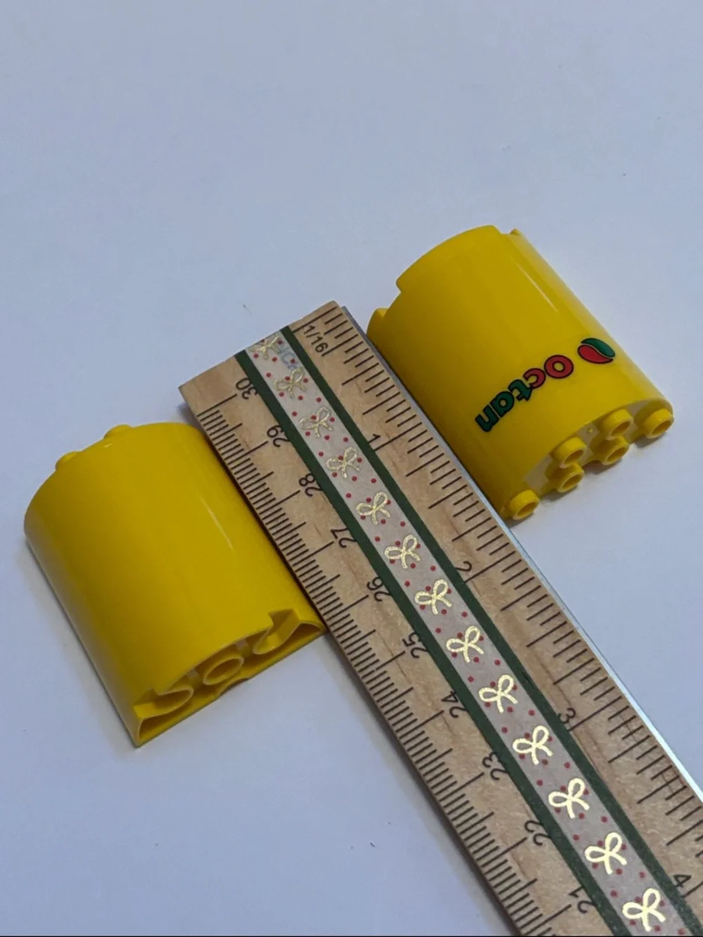 LEGO OCTAN BRICKS Lego Yellow Cylindrical Octan Bricks (2) - Picture 5 of 7